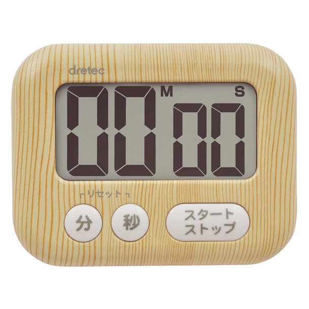 木目調デジタルタイマー T-554NW ナチュラル 1