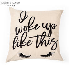 【MARIE LASH】クッションカバー I woke up like this