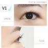 フラットラッシュ1列＜マットブラック＞[V2カール太さ0.15長さ8mm] 12