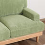 コーデュロイソファ フェリーチェ 2P GR（55092） 9