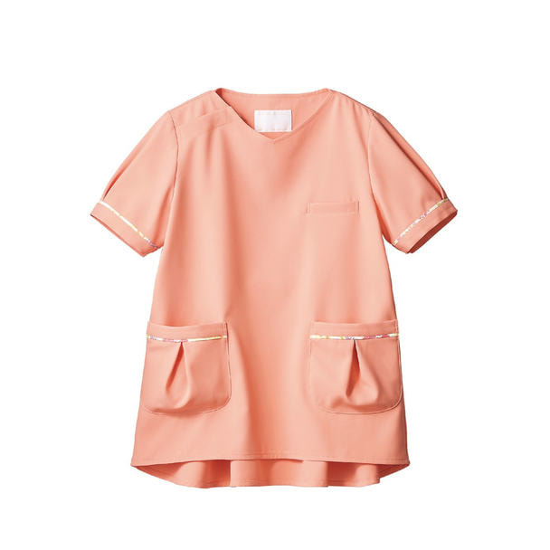 スクラブ レディス 半袖 LW0020_LW602_22（S）（ピーチ） 1