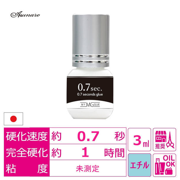 【あすなろ】日本製MyGlue 0.7秒グルー 3ml[MZ-G07] 1