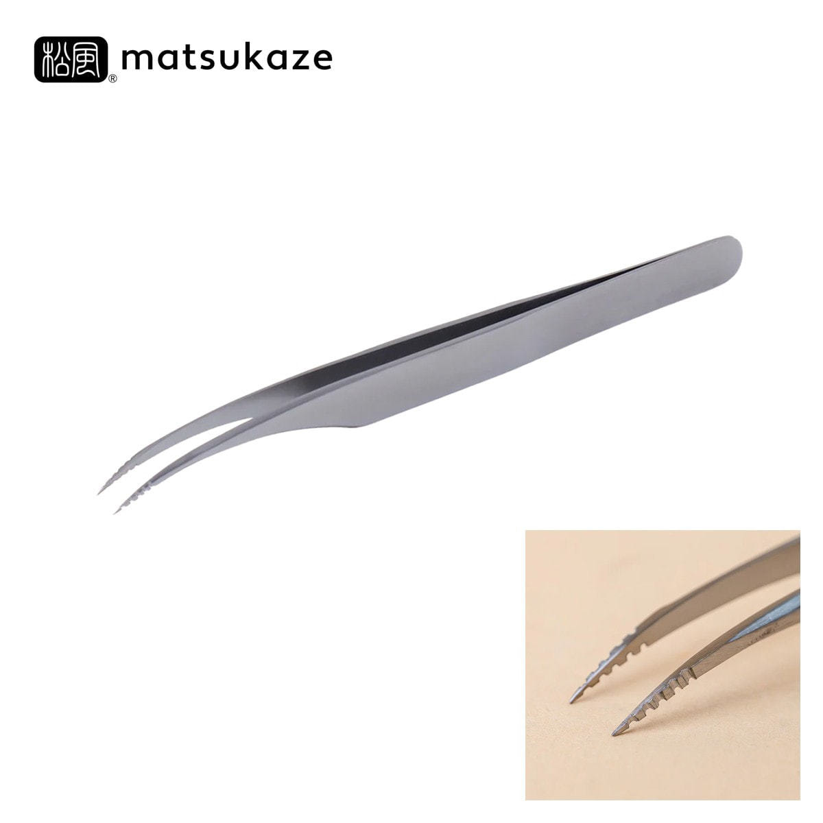 松風】ギザギザ掻き分けツイーザー＜type-i＞（日本製・全長13cm）の