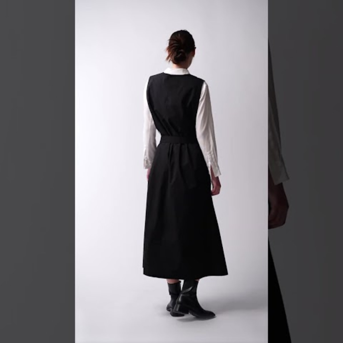 Miss eye d'or】MY FORME ラップエプロンドレス ブラック(F)の通販