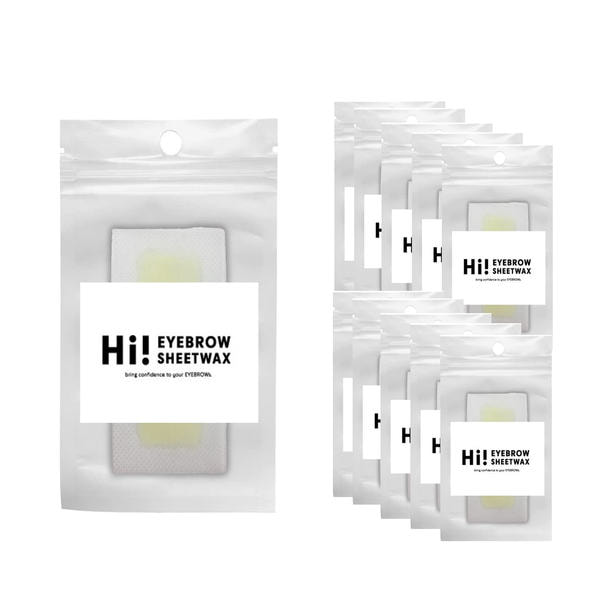 Hi！】アイブロウシートワックス（10組20枚入り）10パックセットの通販