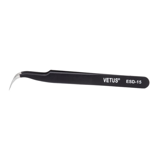 【VETUS】帯電防止ツイーザー[BLACK] ESD-15 1