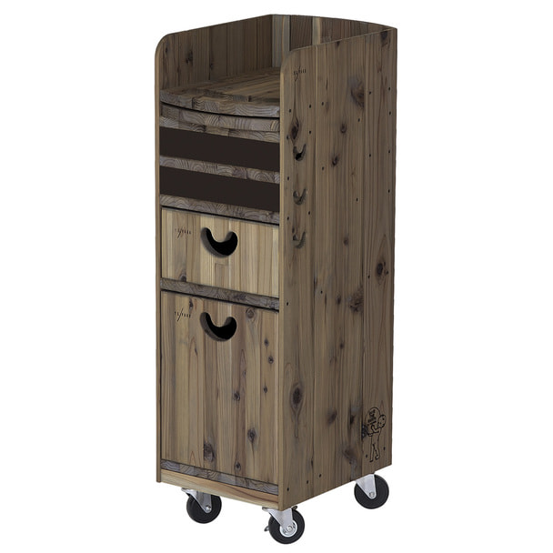 ウッドワゴンYS-F21（モカ） 1