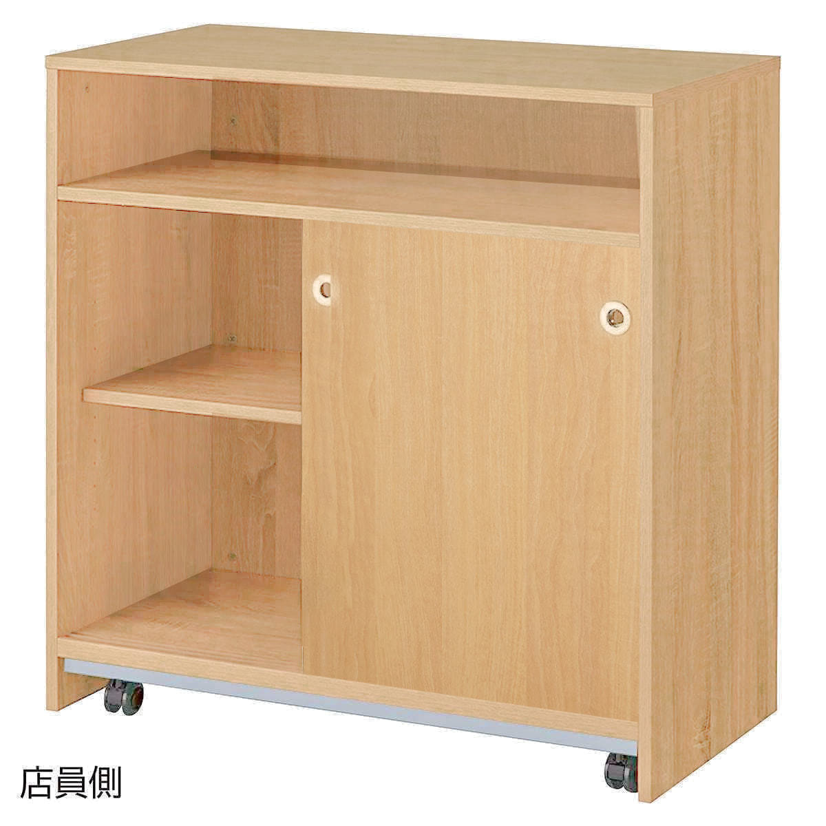 ID:G961890　カウンター（キャスター付き） 木製移動式カウンター キャスター付き＜エクリュ＞の通販・卸売り
