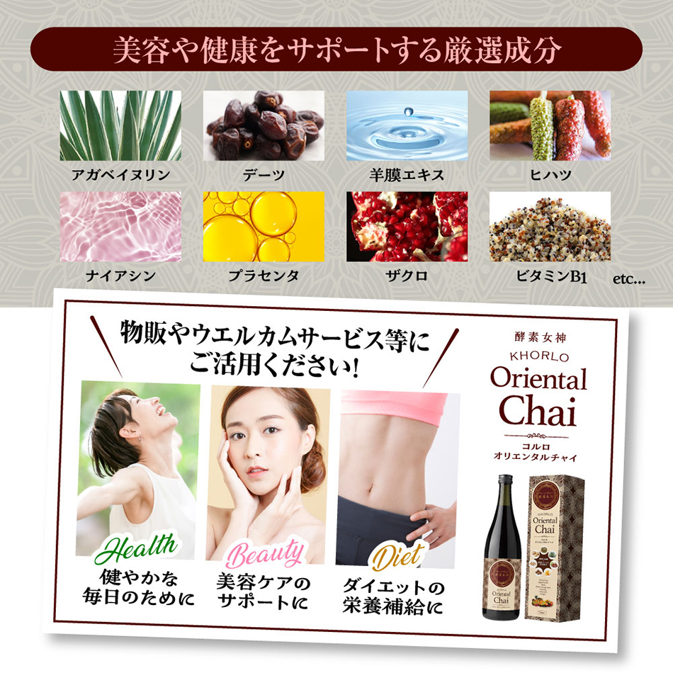 酵素女神 コルロオリエンタルチャイ 720mlの通販・卸売り | アイ